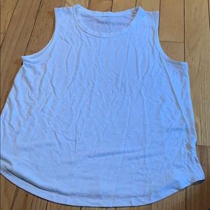 High-neck Linen Tank